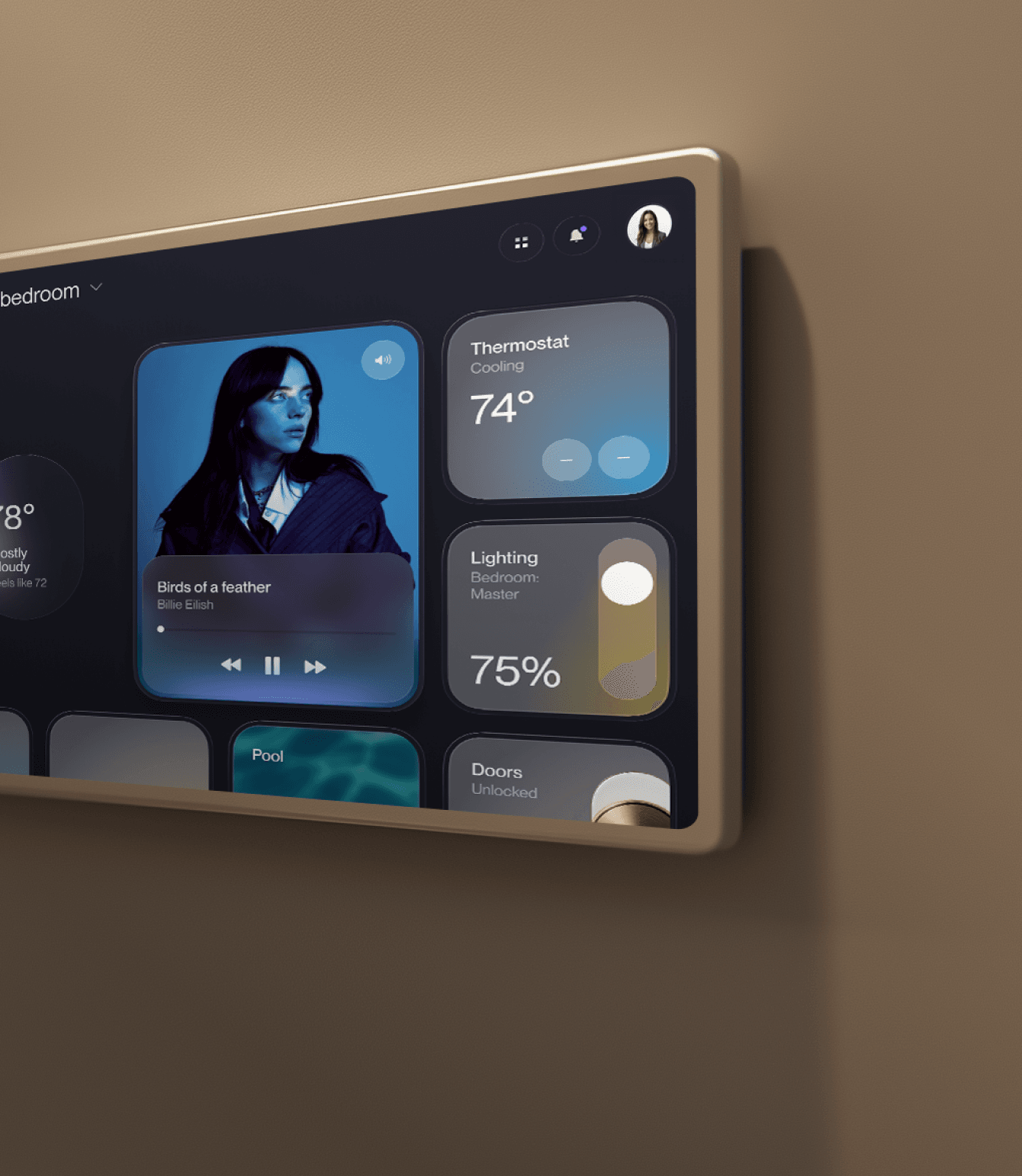 Native iOS home control interface